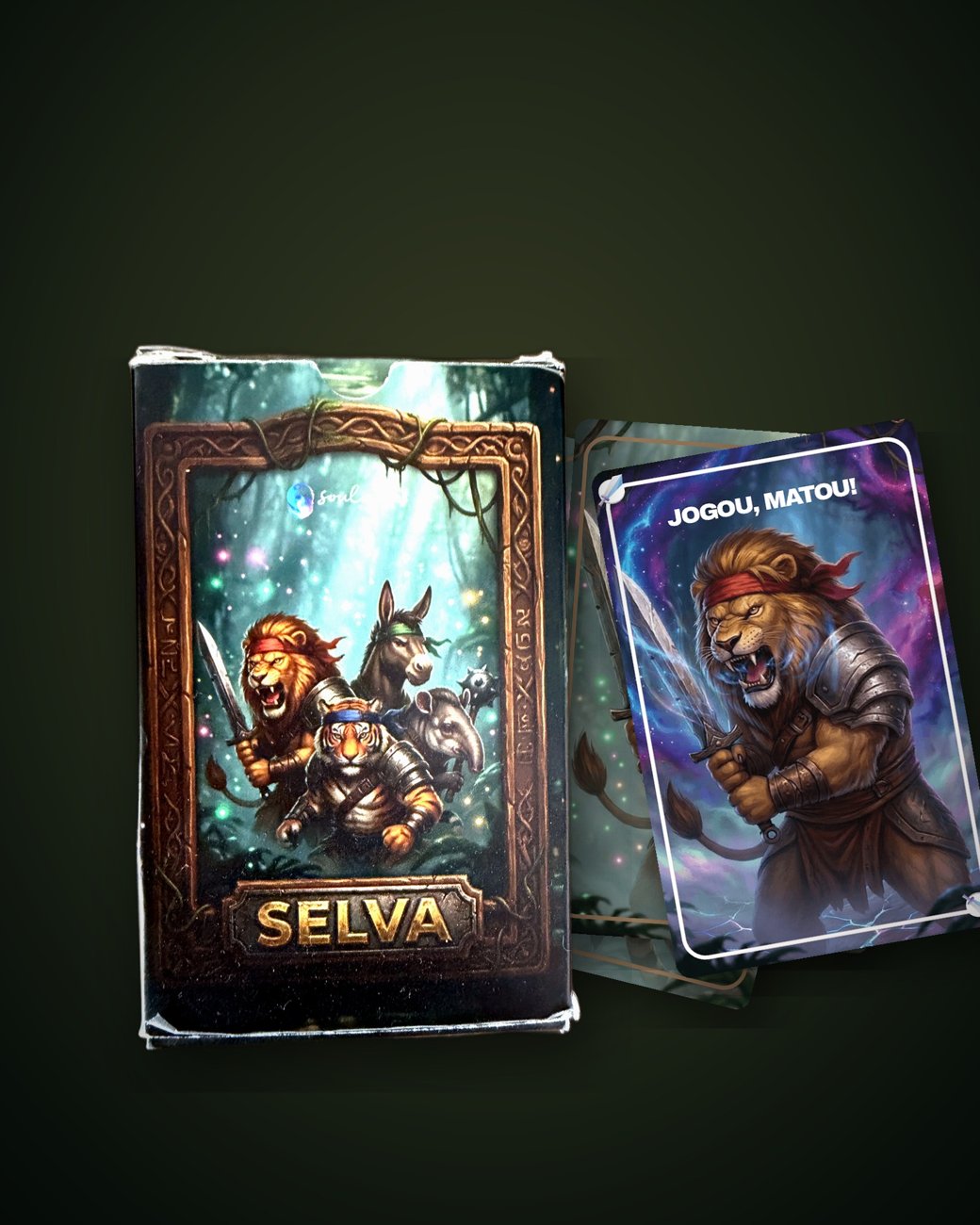 Caixa e cartas do SELVA — produto real